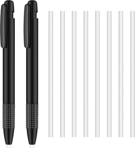 2 Packs Eraser and Refill, round 3.8 Mm Pen Style Eraser with Refill Mechanical - Picture 1 of 12