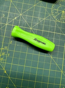 *New* Snap On Tools 1/4" Hard Grip Ratchet Handle Replacement Extreme Green Lime - Picture 1 of 3