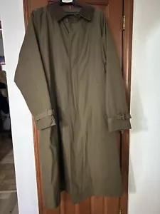 Trench London Fog “The Raincoat” 42R verde clásico removido. Cuello, forro de gamuza - Imagen 1 de 12