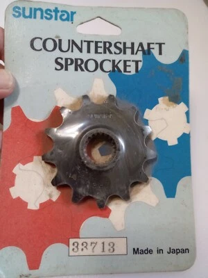 Piñón delantero de acero Sunstar Powerdrive NOS 13 dientes 33713 Honda 250 XR XR250R Foto 1 de 3