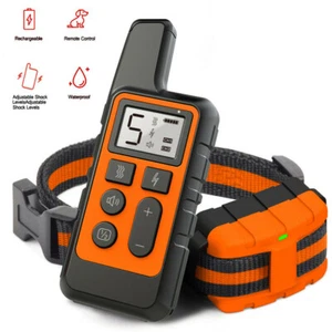 New Remote Dog Shock Training Collar Rechargeable Waterproof LCD Pet Trainer - Picture 1 of 10