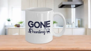 Tasse Gone Hunting Unikat Tee Jagdbecher Gone Hunting Grafik  - Bild 1 von 5
