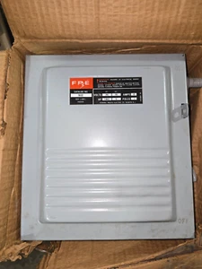 FEDERAL PACIFIC ELECTRIC ENCLOSED SWITCH CAT NO. 7632 240VAC 60A 3 POLE 15HP - Picture 1 of 5