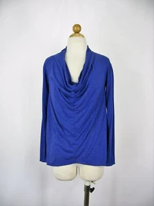 Jersey Top Alternative Apparel Langarm drapierter Ausschnitt Bluse XS $ 54 UVP - Bild 1 von 7