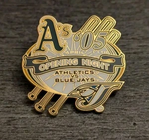 Oakland A's Athletics MLB Baseball Team Opening Night April 11, 2005 Lapel Pin - Picture 1 of 4