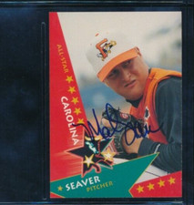 1997 California Carolina League All-Stars #44 Mark Seaver signed auto autograph