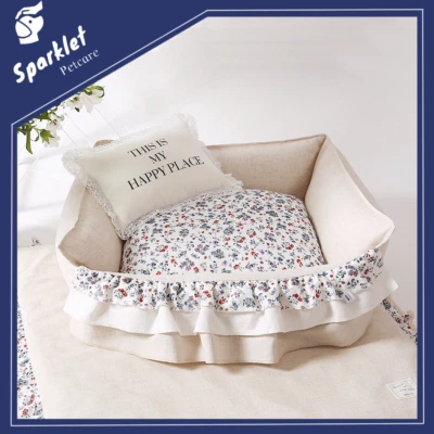 NIFTY FAIRY Floral Four Season Pet Bed with Pillow- Medium AU STOCK - image 1 of 4