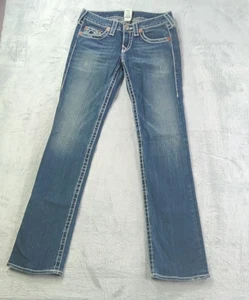 Jeans True Religion Johnny Big T donna taglia 28 invecchiato USA - Foto 1 di 22