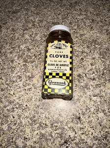 RARE! Vintage Spices Spice Islands Glenwood Supreme Antique Glass Bottle Cloves - Picture 1 of 6