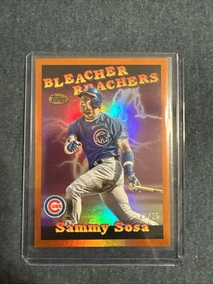 Camiseta deportiva 2025 Topps Update Series Sammy Sosa Bleacher Reachers/25 número BR-6 Foto 1 de 2