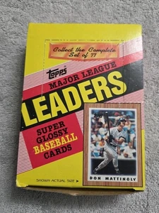 1987 Topps MLB Baseball Major League Leaders COMPLETE BOX of 36 SEALED Packs - Picture 1 of 4