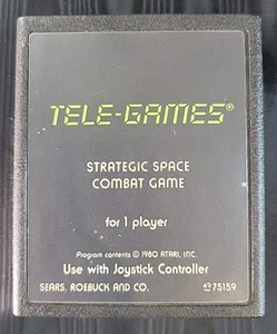 ATARI 2600 - TELE-GAMES: Strategic Space Combat Game (1980) - CARTRIDGE ONLY  - Picture 1 of 4