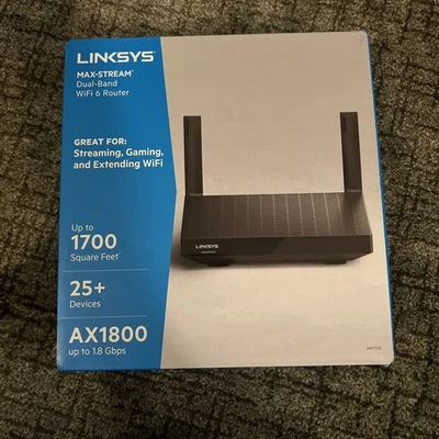 LINKSYS Max-Stream Dual-Band WiFi Router (AX1800) - Image 1 of 4