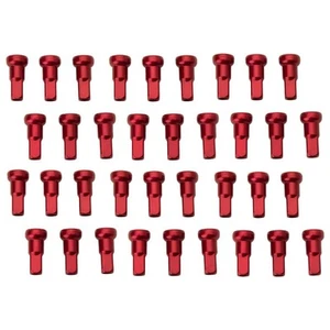 Tusk Impact Wheel Replacement Spoke Nipple Kit Red For SUZUKI RMZ250 2004-2022 - Picture 1 of 6