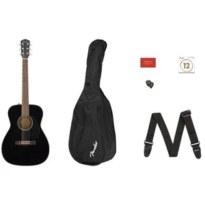 Fender CC-60s Concert Pack V2, Black, with Gig Bag and Accessories - OPEN BOX - Picture 1 of 5