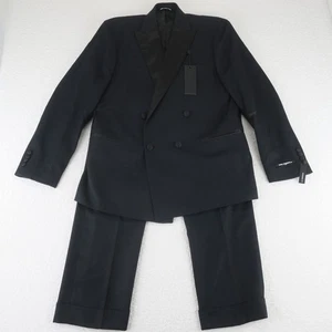 Karl Lagerfield Mens Aster 2-Piece Tuxedo Modern Fit Suit Black 42R 35W $495 - Picture 1 of 22