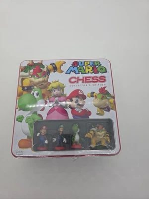 Super Mario Tin Chess Set Collectors Edition Nintendo 2009  - Image 1 of 4