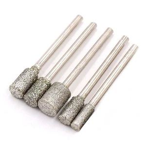 Diamond Abrasive Bits Set for Jewelry Carving and Polishing 60Grit 5Pcs - Picture 1 of 7
