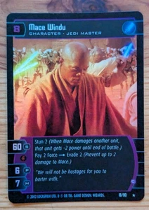 Star Wars TCG WotC Rare - Mace Windu (C) FOIL - Sith Rising - LP - Picture 1 of 2