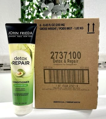 John Frieda Detox + Repair Conditioner - 8.45 fl oz each - 6 Pack - Free Ship - Image 1 of 3