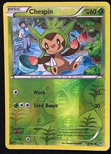 Chespin 8/162 XY Breakthrough | Reverse Holo | NM | Pokemon TCG - Picture 1 of 2