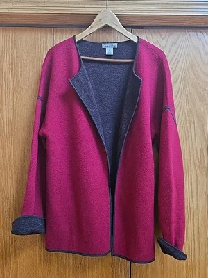 Женский свитер Deane & White L розовый шерстяной кардиган с открытой передней частью - Изображение 1 из 4