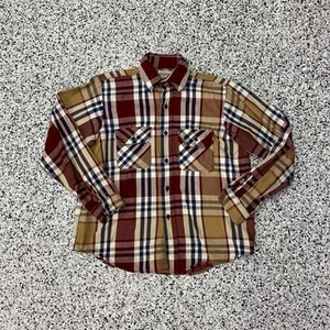 Vintage Five Brother Sz 15 Medium Rugged Outdoor Plaid Flannel Shirt USA - Bild 1 von 5