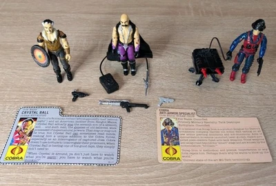 Gi Joe Lote De Colección Mindbender, Bola de Cristal y Chatarra de Hierro Hasbro 3.75 Completo  Foto 1 de 4