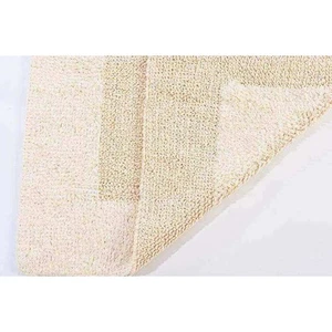 Badematte Badteppich Klassisch mit Borte Natur 100% Baumwolle - Bild 1 von 3