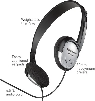 Panasonic NUEVO Comfort Fit RP-HT21 Auriculares Estéreo Para iPod CD 3.5 mm Enchufe 1 EA Foto 1 de 3
