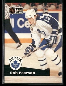 1991-92 Pro Set #562 Rob Pearson Toronto Maple Leafs Rookie - Picture 1 of 2