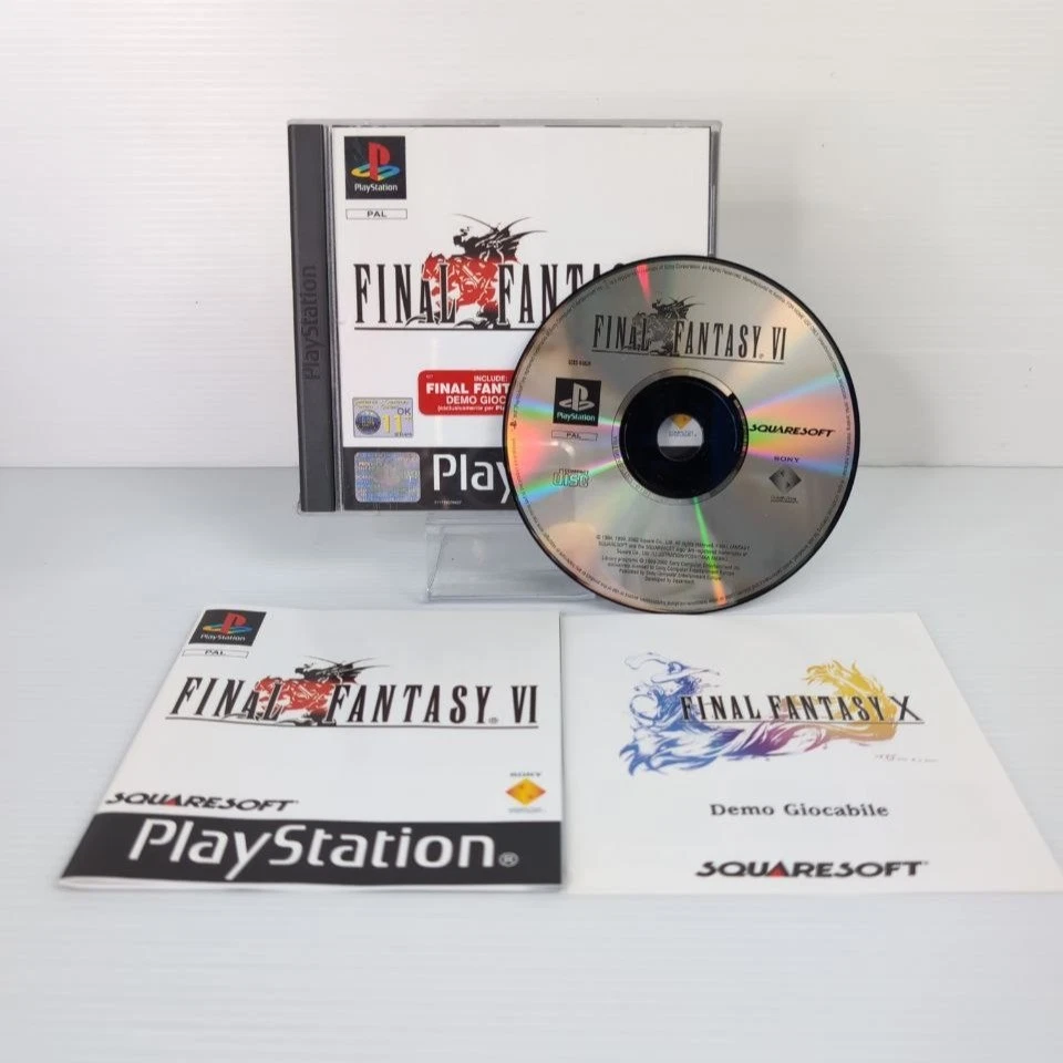 Final Fantasy VI PS1 Completo ITALIANO Sony Playstation 1 - Testato - Immagine 1 di 4