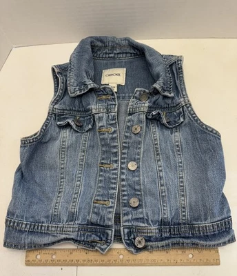 Cherokee Blue Jean Denim Vest Girls Size 7/8 Medium - Image 1 of 4