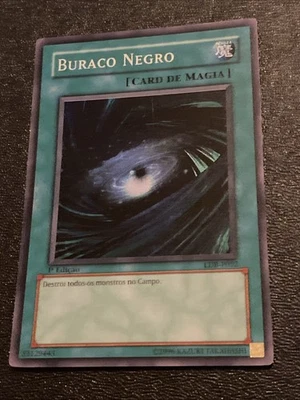 Dark Hole Super Rare Holo LOB-SP052 Portuguese 1st Light Play Yugioh Card TCG - Image 1 of 4
