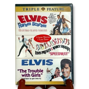 ELVIS TRIPLE FEATURE DVD/HARUM SCARUM/SPEEDWAY/THE TROUBLE WITH GIRLS/SEALED! - Picture 1 of 5