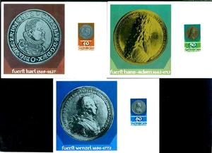 Liechtenstein 1978 Coin,Prince Karl,Johann-Adam,Royalty,Aristocracy,3 Maxi Cards - Picture 1 of 1