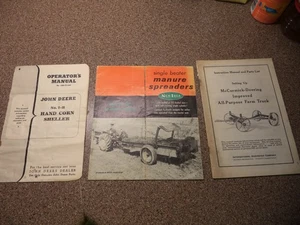 John Deere Sheller, McCormick Deering & New Idea Single Manure Spreaders 3 LOT - Picture 1 of 24