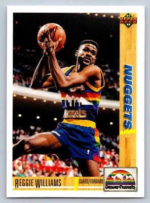 1991-92 Upper Deck #206 Reggie Williams Denver Nuggets - Image 1 of 2