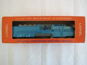 LIONEL POST WAR 44 US ARMY MOBILE MISSILE LAUNCHER-1959 ORIG. BOX! RUNS! FIRES! - Picture 1 of 23