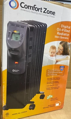 Comfort Zone® CZ9009 Digital Oil-Filled Radiator Heater - Image 1 of 4