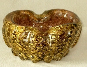 GORGEOUS! VTG MID CENTURY BAROVIER & TOSO MURANO GLASS BOWL ASHTRAY - Picture 1 of 12