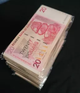Simbabwe 1000 x 20 Dollar 2008 - Pick - 68 - 1000 STCK. - GEBRAUCHT - Bild 1 von 3