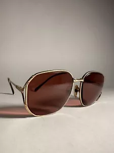 Vintage Berdel Sferoflex Gold Toned Aviator Frames ONLY - Picture 1 of 8