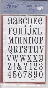 Mosaic twist font Club Scrap Unmounted Rubber Stamp Sheet 8 1/2 x 6"  Free Ship - Bild 1 von 2