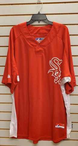 Majestic Athletic 1972 Chicago White Sox red 2 button fashion jersey NEW sz 4XL Cover