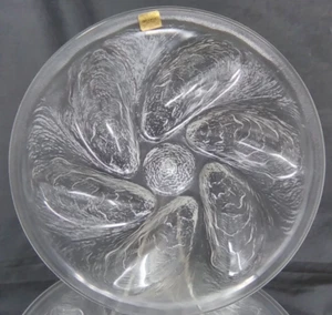 NEW Vintage clear glass Arcoroc Oyster Plates, set of 6 - France - Picture 1 of 3