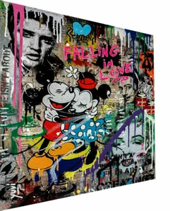 Leinwand Pop Art Micky Maus Bilder Wandbilder - Hochwertiger Kunstdruck B8306 - Bild 1 von 8