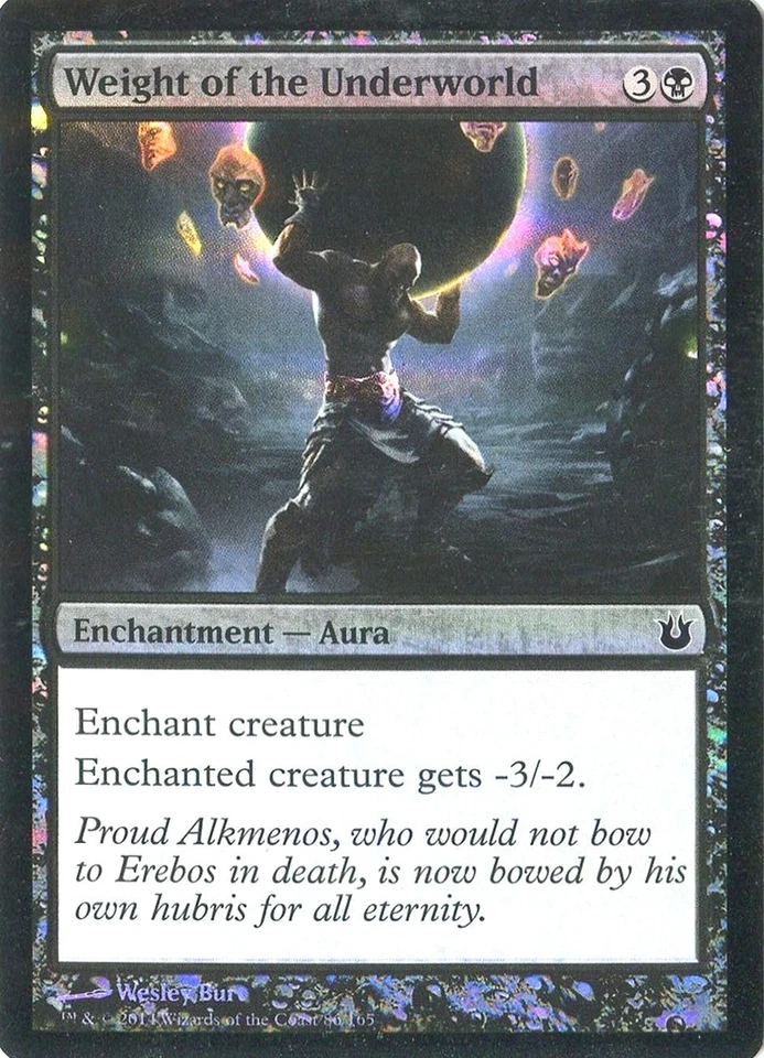 MTG - Born of the Gods - Weight of the Underworld - Foil - NM - Image 1 of 1