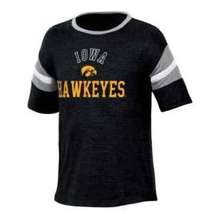 NCAA Iowa Hawkeyes Mädchen kurzärmliges gestreiftes Shirt - S 6/6X - Bild 1 von 7
