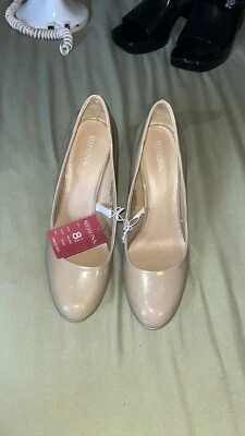 Zapatos de salón/tacones Merona nude para mujer, talla 8,5 Foto 1 de 2